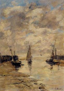 尤金 佈丹 Trouville, the Jettys, Low Tide 尤金 佈丹 Trouville, the Jettys, Low Tide